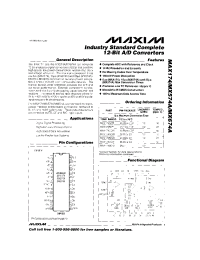 Datasheet MAX674AKCWI manufacturer MAXIM