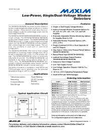 Datasheet MAX6758UTZD0 manufacturer MAXIM