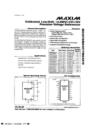 Datasheet MAX676ACPP manufacturer MAXIM