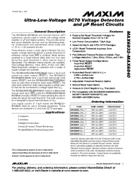 Datasheet MAX6833VXRD0 manufacturer MAXIM