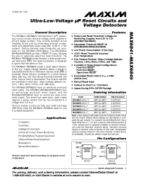 Datasheet MAX6842FUKD0 manufacturer MAXIM
