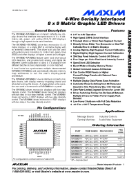 Datasheet MAX6961AMH manufacturer MAXIM