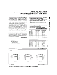 Datasheet MAX700CSA manufacturer MAXIM
