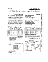 Datasheet MAX704TCSA manufacturer MAXIM