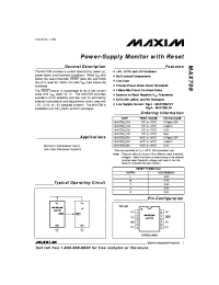 Datasheet MAX709TCSA manufacturer MAXIM