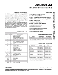 Datasheet MAX710EVKIT manufacturer MAXIM