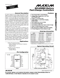 Datasheet MAX713M производства MAXIM
