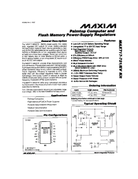 Datasheet MAX721CSE manufacturer MAXIM