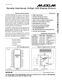 Datasheet MAX7221ENG manufacturer MAXIM