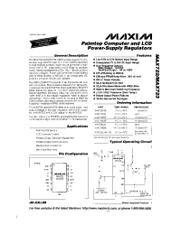 Datasheet MAX723CSE manufacturer MAXIM