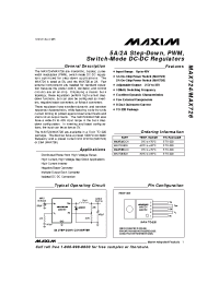 Datasheet MAX724C manufacturer MAXIM