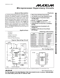 Datasheet MAX800LESE manufacturer MAXIM