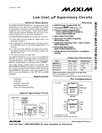 Datasheet MAX813LCSA manufacturer MAXIM