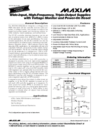 Datasheet MAX8513EEI manufacturer MAXIM