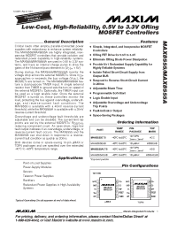 Datasheet MAX8555AETB manufacturer MAXIM