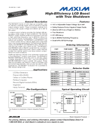 Datasheet MAX8572EUT-T manufacturer MAXIM