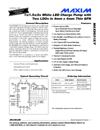 Datasheet MAX8631XETI manufacturer MAXIM