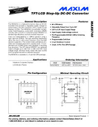 Datasheet MAX8740ETB производства MAXIM