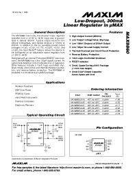 Datasheet MAX8860EUA25 manufacturer MAXIM