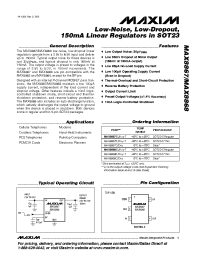 Datasheet MAX8868EUK32 manufacturer MAXIM