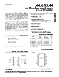 Datasheet MAX8869 manufacturer MAXIM