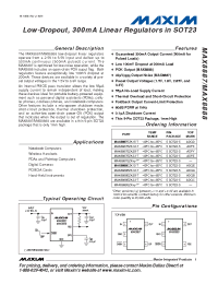 Datasheet MAX8887 производства MAXIM