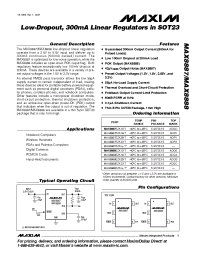 Datasheet MAX8888 manufacturer MAXIM