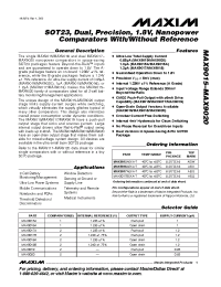 Datasheet MAX9015 manufacturer MAXIM