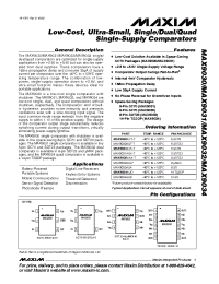 Datasheet MAX9034 manufacturer MAXIM