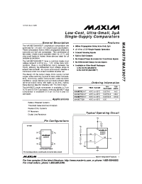 Datasheet MAX9075EXK-T manufacturer MAXIM