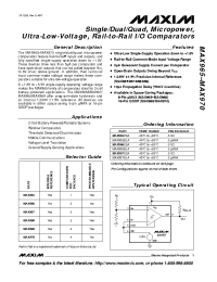 Datasheet MAX966ESA manufacturer MAXIM