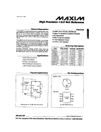Datasheet MX580L производства MAXIM