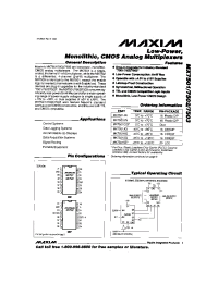 Datasheet MX7501KN manufacturer MAXIM