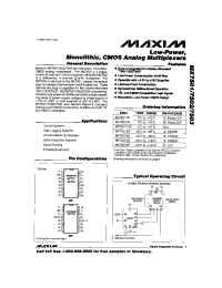Datasheet MX7501KQ производства MAXIM