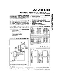 Datasheet MX7506 производства MAXIM