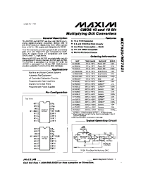 Datasheet MX7520J производства MAXIM