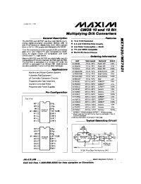 Datasheet MX7521JC manufacturer MAXIM