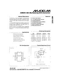Datasheet MX7523K производства MAXIM