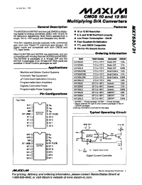Datasheet MX7530KD производства MAXIM