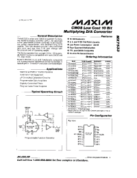 Datasheet MX7533T производства MAXIM