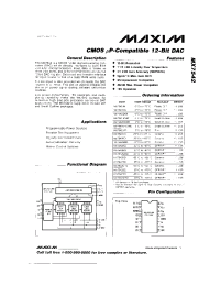 Datasheet MX7542A производства MAXIM