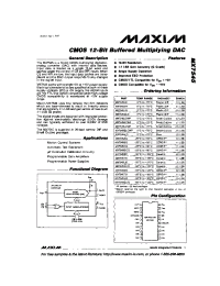 Datasheet MX7545BQ производства MAXIM