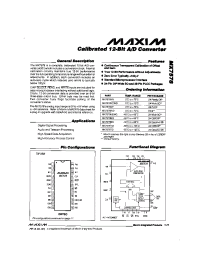 Datasheet MX7578K/D manufacturer MAXIM