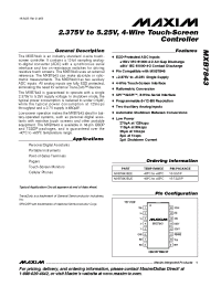 Datasheet MXB7843EUE manufacturer MAXIM