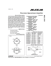 Datasheet MXL1001AC производства MAXIM
