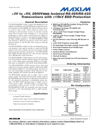 Datasheet MXL1535EEWI manufacturer MAXIM