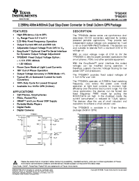 Datasheet TPS62400DRCRG4 производства MAXIM