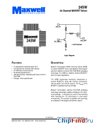 Datasheet 24SWRPQI manufacturer Maxwell