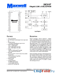 Datasheet 28C010TRP-150 manufacturer Maxwell