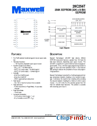 Datasheet 28C256TRPDS-12 manufacturer Maxwell